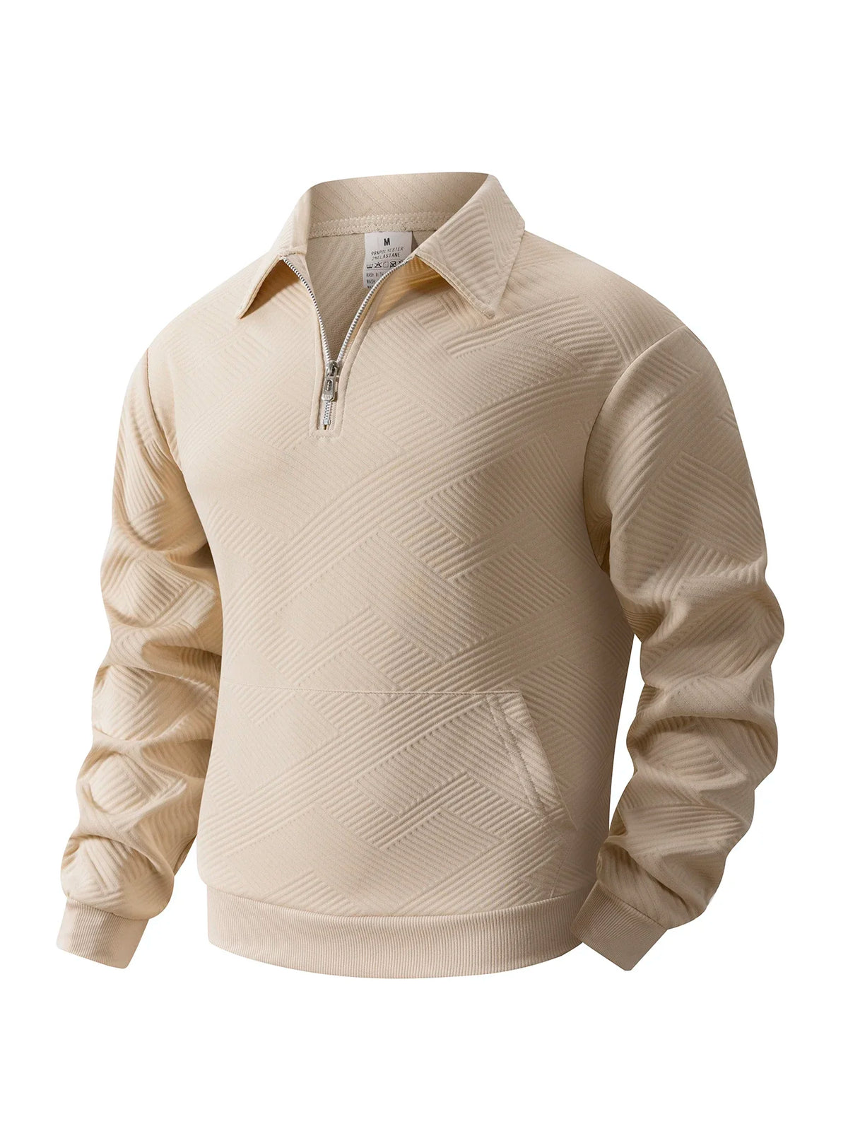 Men’s Quarter-Zip Knit Pullover Sweater