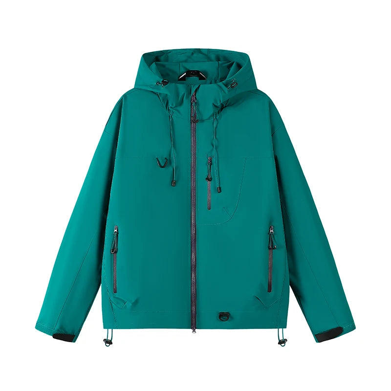 Teal Windbreaker Jacket