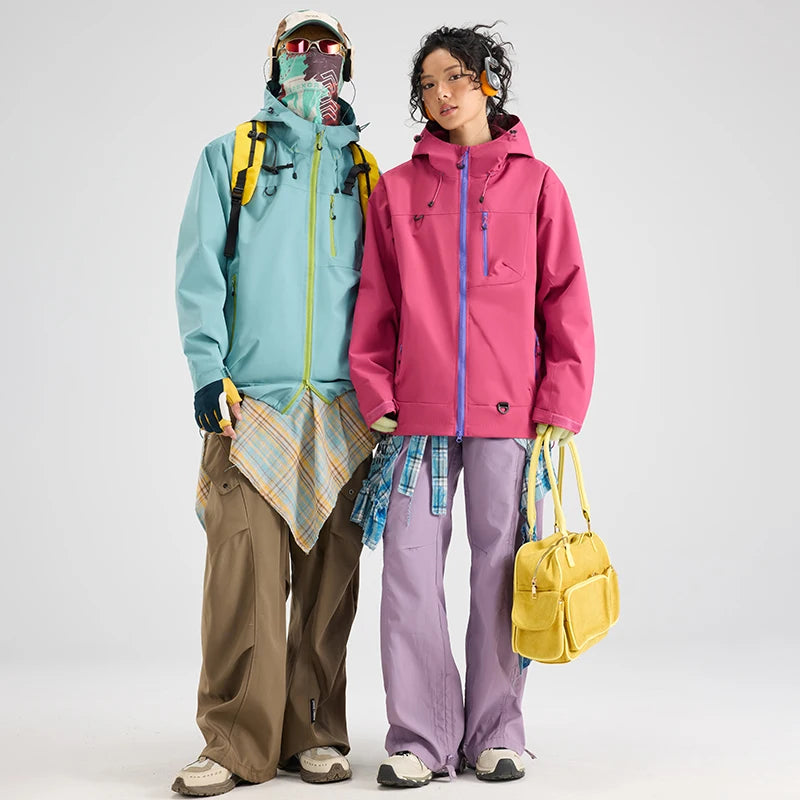 Unisex Hooded Zip-Up Outdoor Jacket