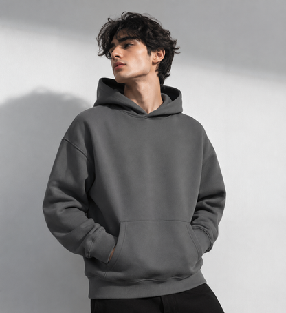 Men's 500GSM Heavy Weight Hoodie | Thick Cotton Pullover Sweatshirt | Autumn Winter