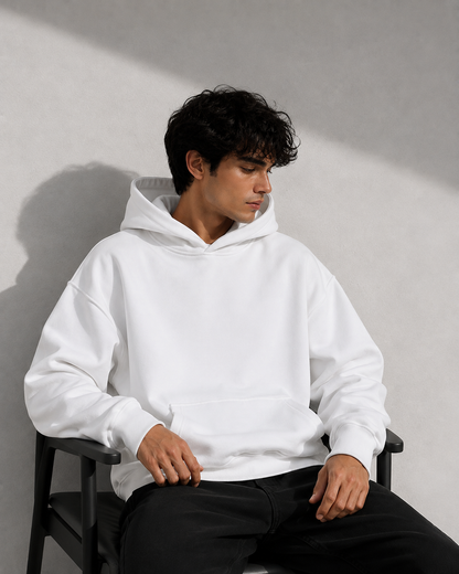 Men's 500GSM Heavy Weight Hoodie | Thick Cotton Pullover Sweatshirt | Autumn Winter