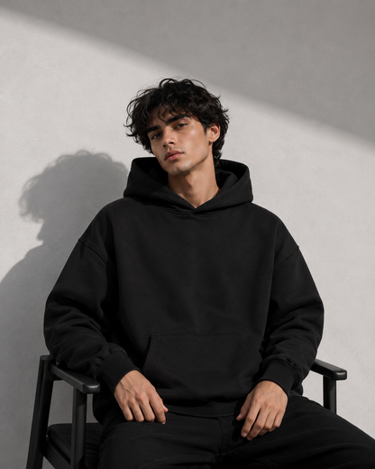 Men's 500GSM Heavy Weight Hoodie | Thick Cotton Pullover Sweatshirt | Autumn Winter