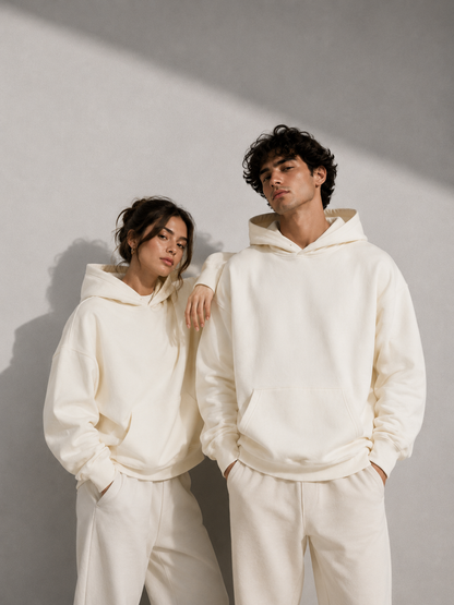 Men's 500GSM Heavy Weight Hoodie | Thick Cotton Pullover Sweatshirt | Autumn Winter