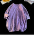Mineral Washed Y2K Oversized Tee front view