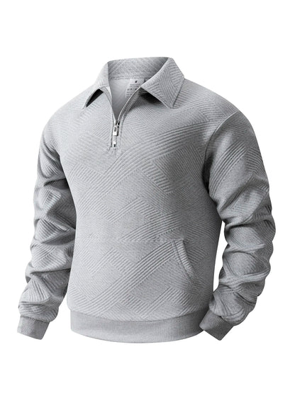 Men’s Quarter-Zip Knit Pullover Sweater
