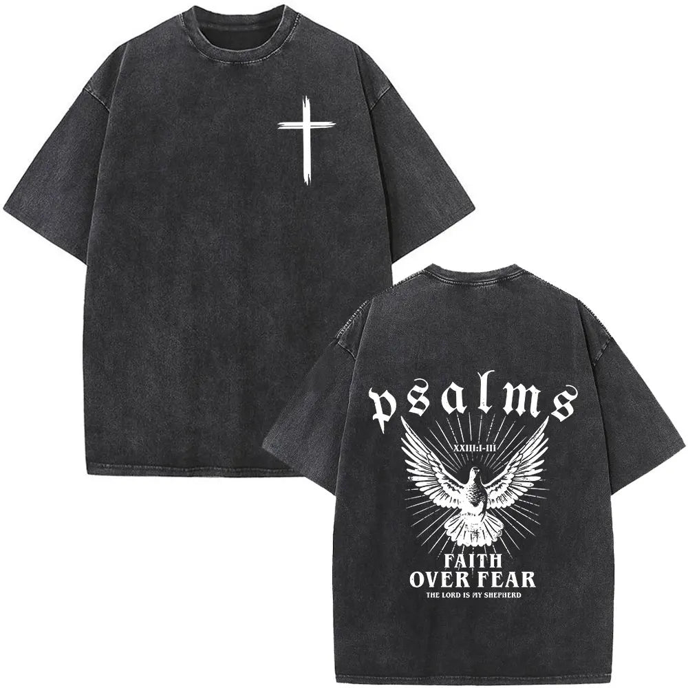 Faith Over Fear Graphic Oversized T-Shirt