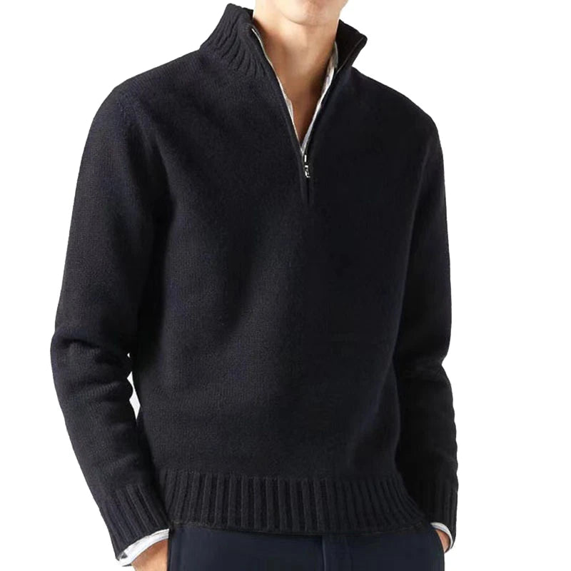 Men's Turtleneck Knitted Pullover Sweater