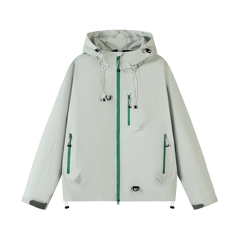 White Windbreaker Jacket