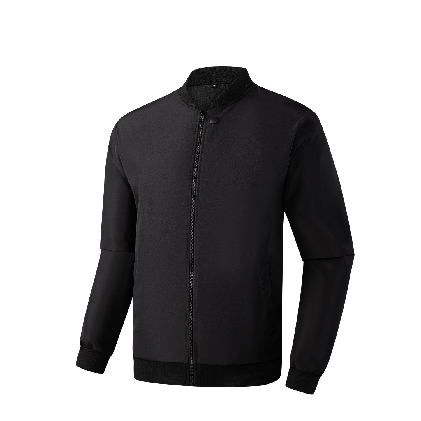 Men's Baseball Collar Jacket | Casual Lightweight Zip-Up Coat