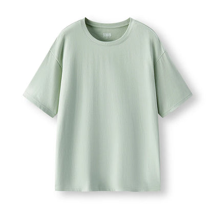 Men’s Green Cotton Crew Neck T-Shirt