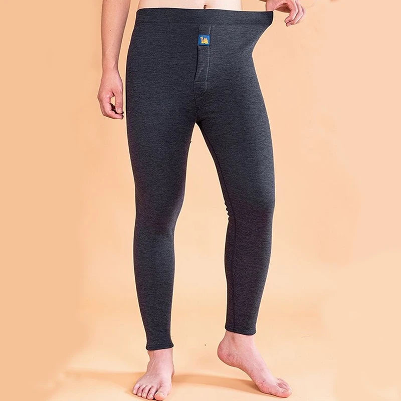 Men's Winter Thermal Fleece Leggings | Warm Underwear Pants for Cold Weather
