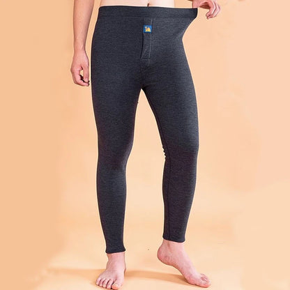 Men's Winter Thermal Fleece Leggings | Warm Underwear Pants for Cold Weather