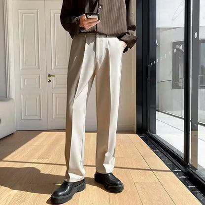 Korean Loose Straight Leg Trousers