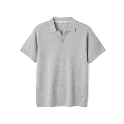 Men's Fine Gauge Knitted Polo Shirt