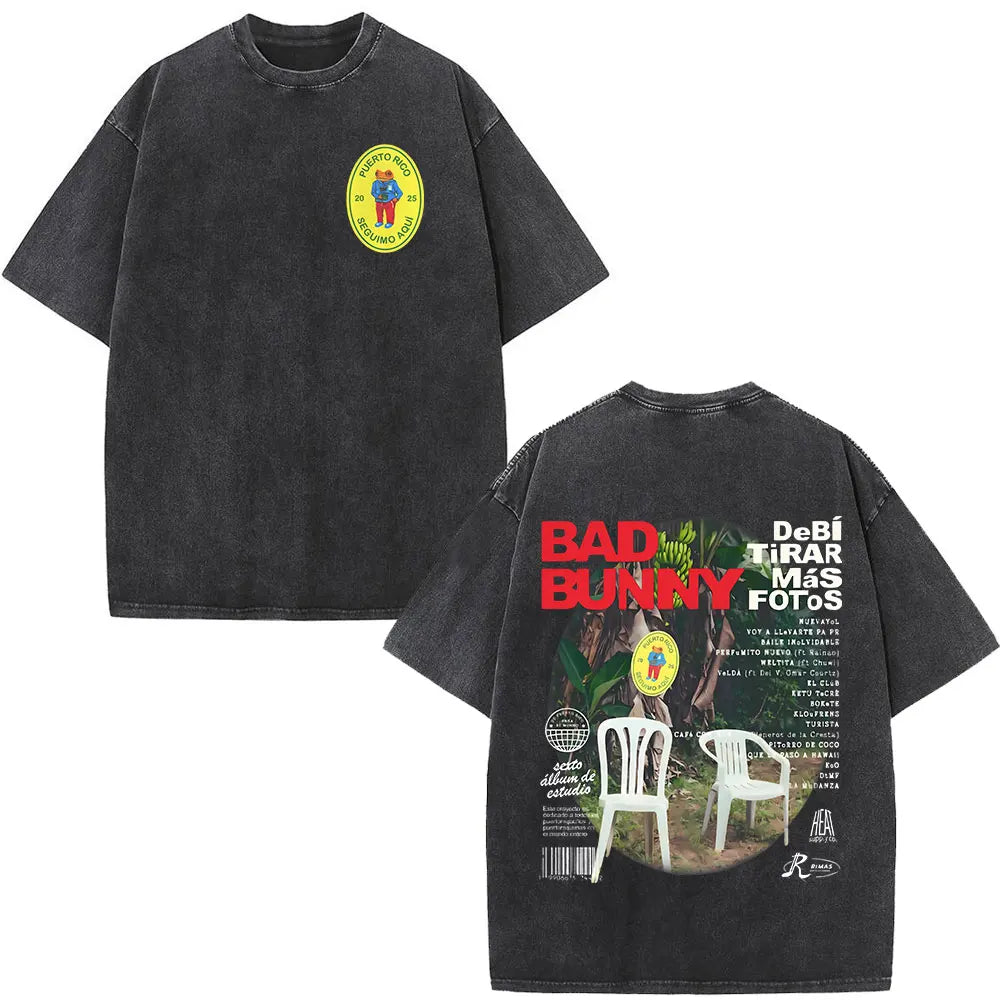 Graphic Print Washed Vintage Oversized Tee