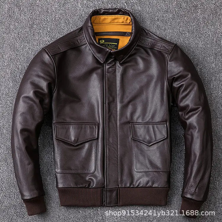Men's A2 Pilot Genuine Leather Jacket