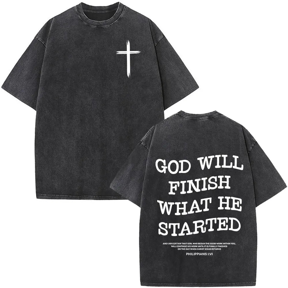 Faith Over Fear Graphic Oversized T-Shirt