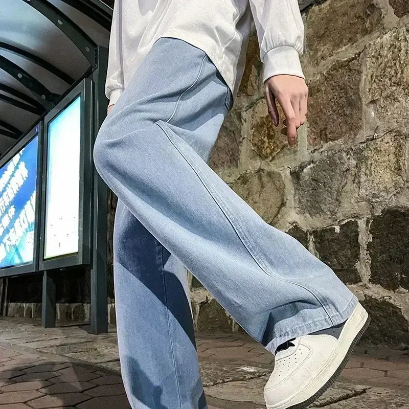 Men's Wide Leg Jeans front view