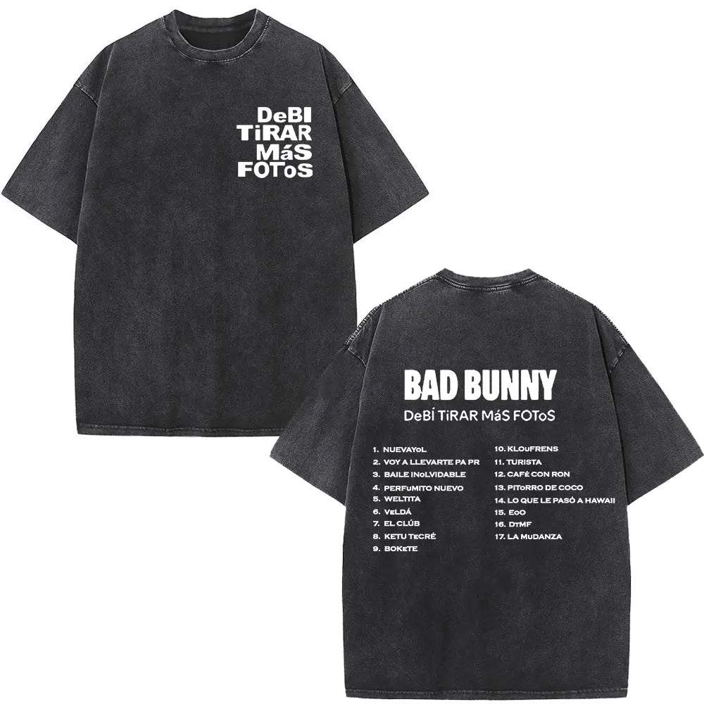 Graphic Print Washed Vintage Oversized Tee
