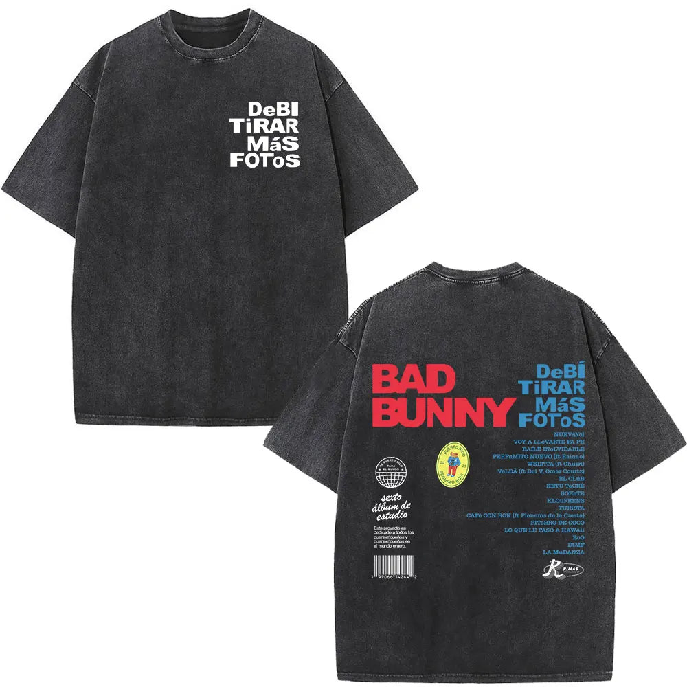 Graphic Print Washed Vintage Oversized Tee