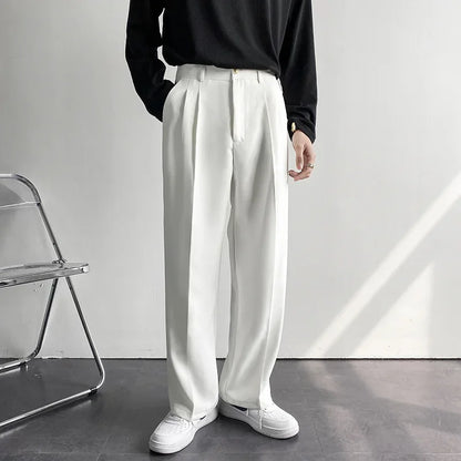 Korean Loose Straight Leg Trousers