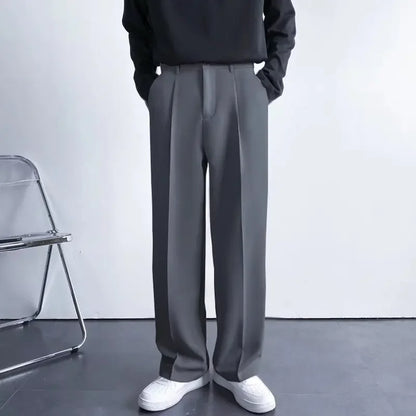 Korean Loose Straight Leg Trousers