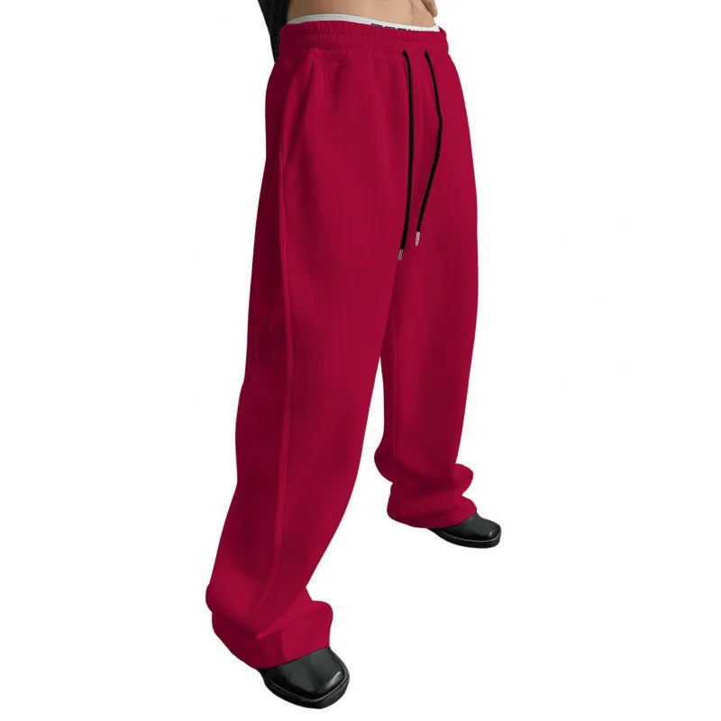 Men's Winter Drawstring Sports Trousers