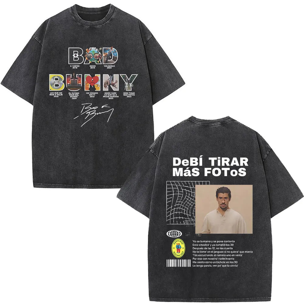 Graphic Print Washed Vintage Oversized Tee
