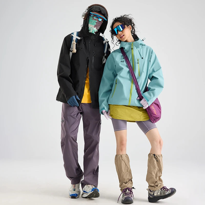 Unisex Hooded Zip-Up Outdoor Jacket