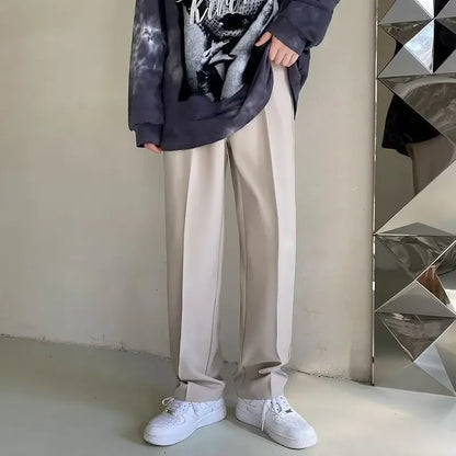 Korean Loose Straight Leg Trousers