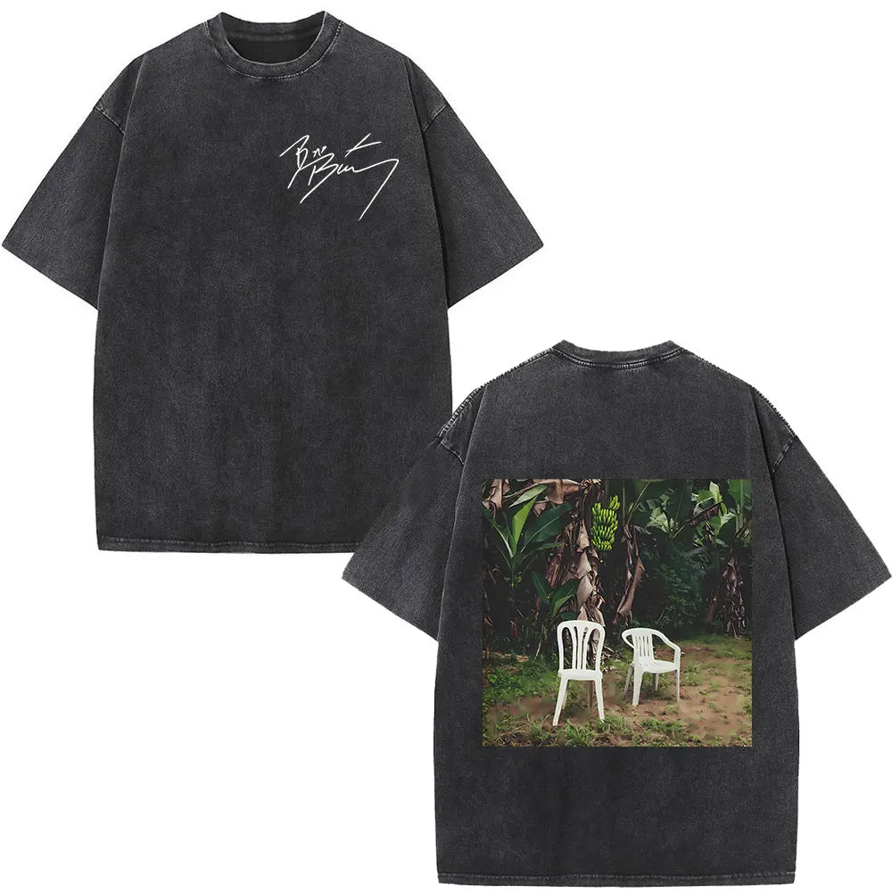 Graphic Print Washed Vintage Oversized Tee