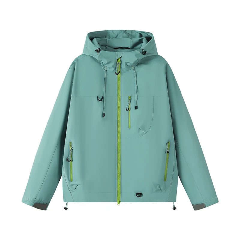 Light Blue Windbreaker Jacket