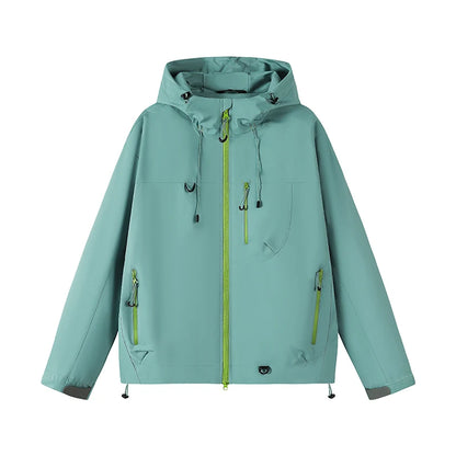 Light Blue Windbreaker Jacket