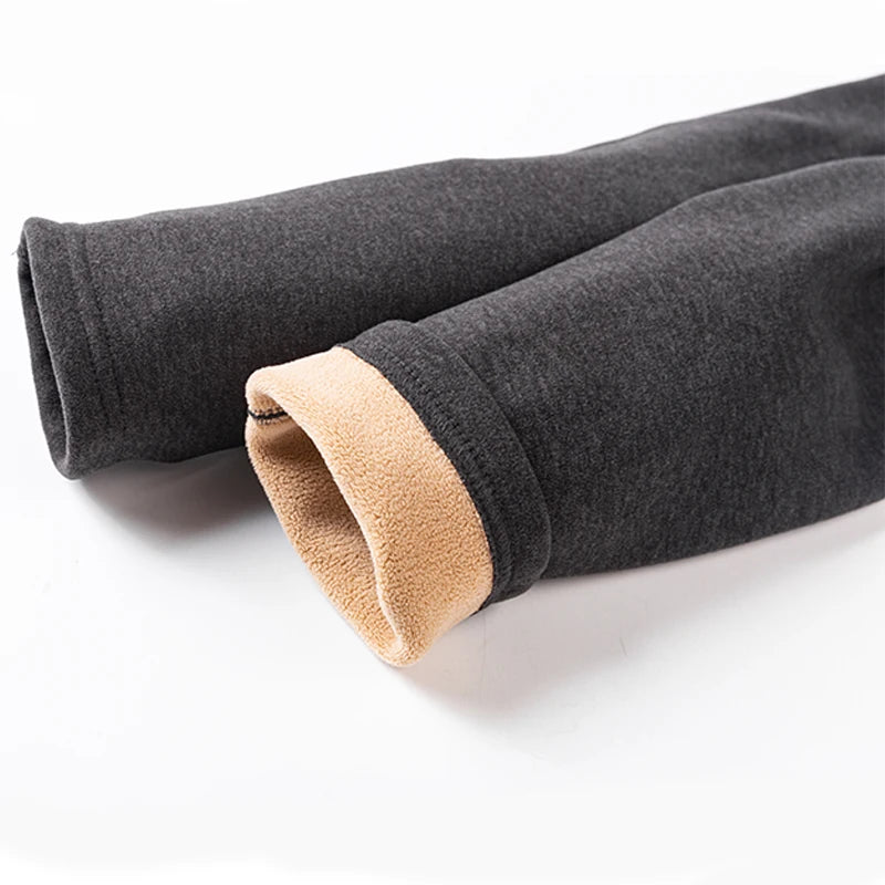 Men's Winter Thermal Fleece Leggings | Warm Underwear Pants for Cold Weather