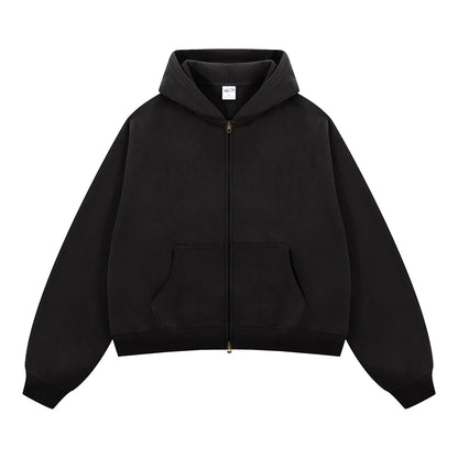 Men's Fleece Boxy Zip-Up Hoodie
