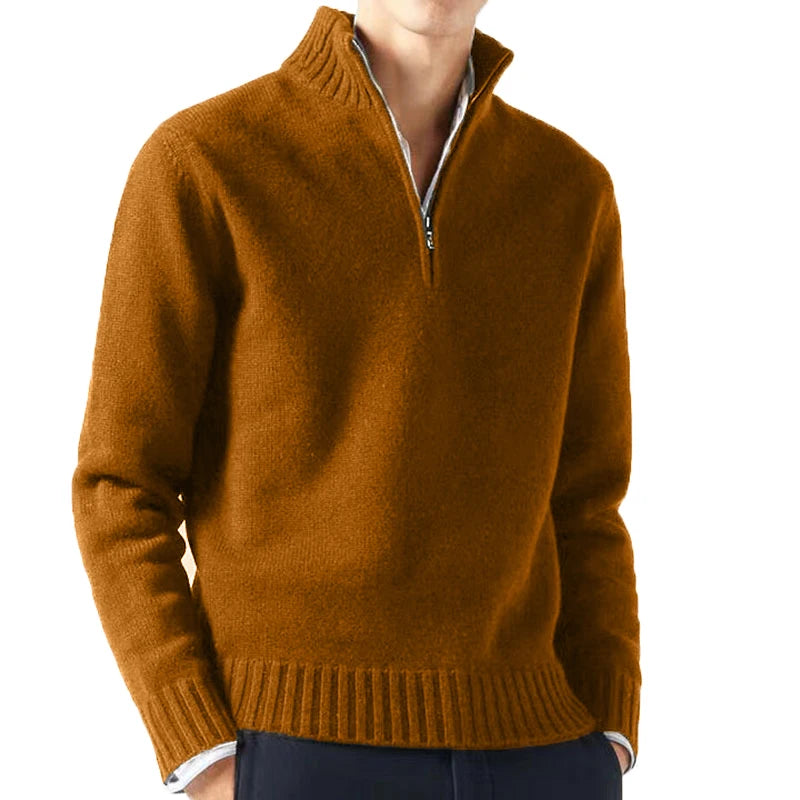 Men's Turtleneck Knitted Pullover Sweater
