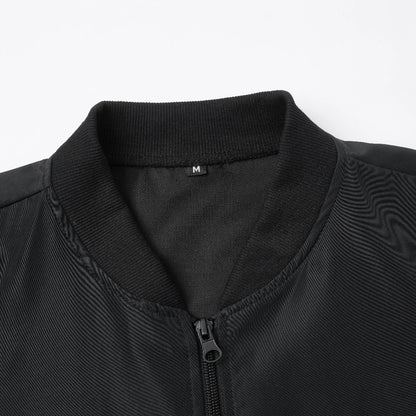 Men's Baseball Collar Jacket | Casual Lightweight Zip-Up Coat