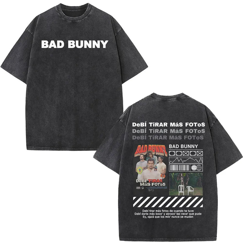 Graphic Print Washed Vintage Oversized Tee