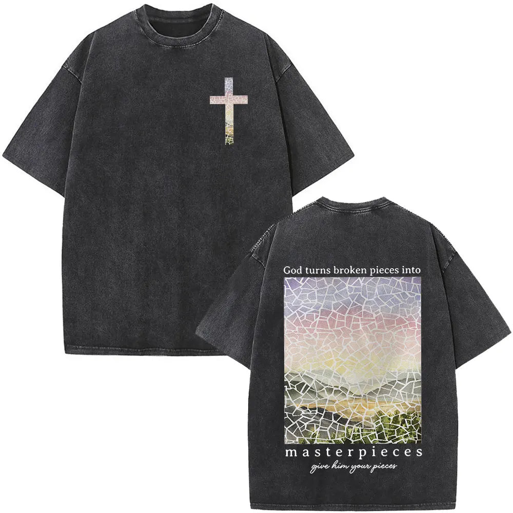 Faith Over Fear Graphic Oversized T-Shirt