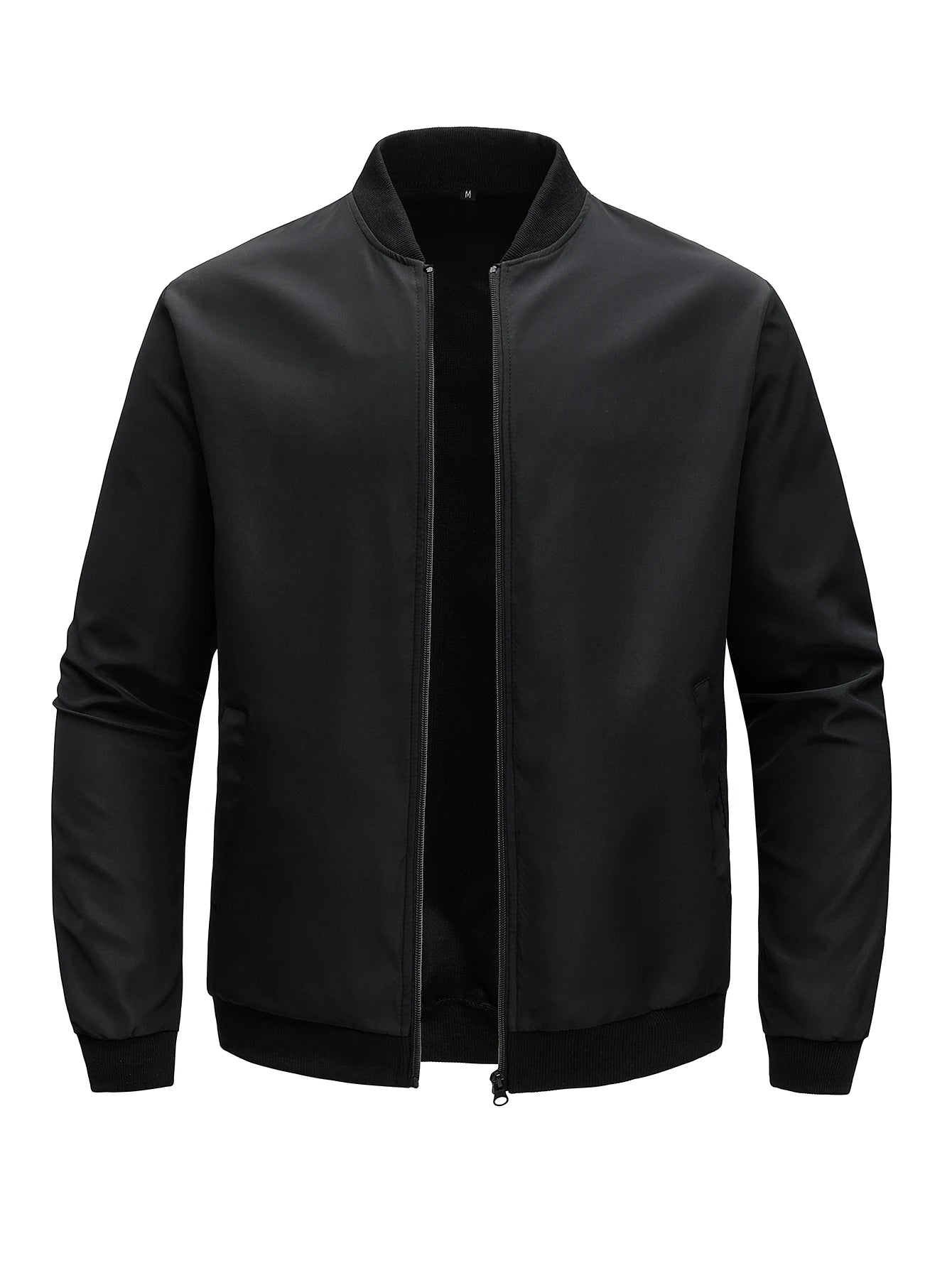 Men's Baseball Collar Jacket | Casual Lightweight Zip-Up Coat