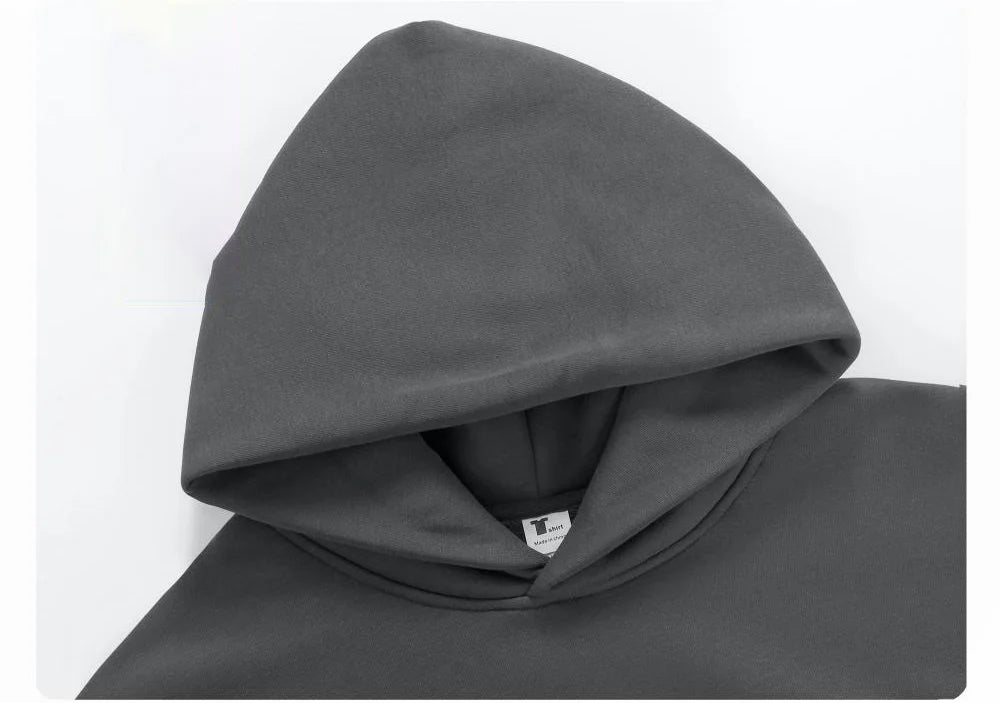 Men's 500GSM Heavy Weight Hoodie | Thick Cotton Pullover Sweatshirt | Autumn Winter