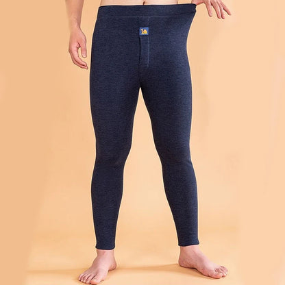 Men's Winter Thermal Fleece Leggings | Warm Underwear Pants for Cold Weather