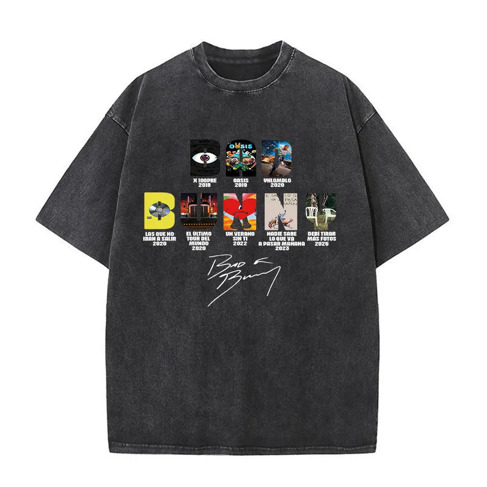 Graphic Print Washed Vintage Oversized Tee