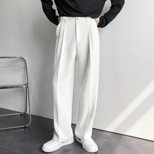 Korean Loose Straight Leg Trousers