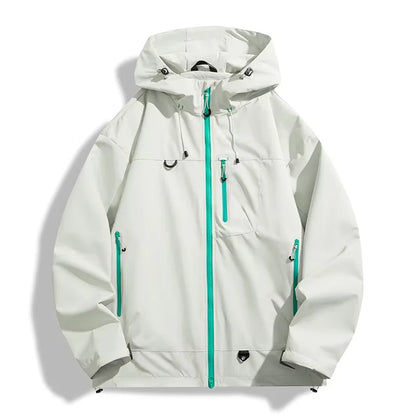 White Windbreaker Jacket