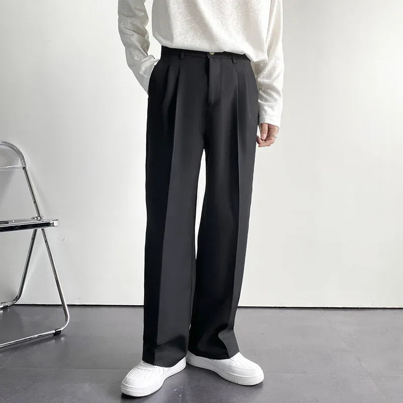 Korean Loose Straight Leg Trousers