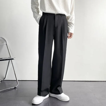 Korean Loose Straight Leg Trousers