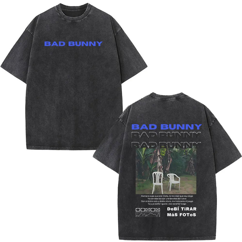Graphic Print Washed Vintage Oversized Tee