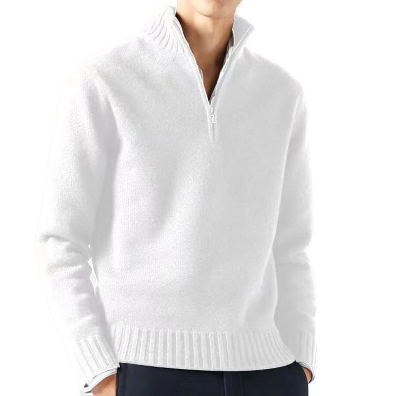 Men's Turtleneck Knitted Pullover Sweater