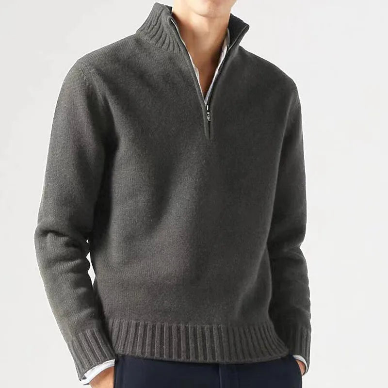 Men's Turtleneck Knitted Pullover Sweater